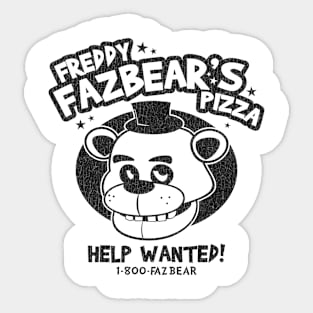 Vintage Freddy Fazbear's Pizza Sticker